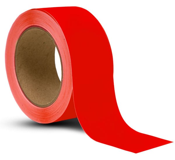 2 X 60YD RED POLY MITER TAPE - 6 Rolls